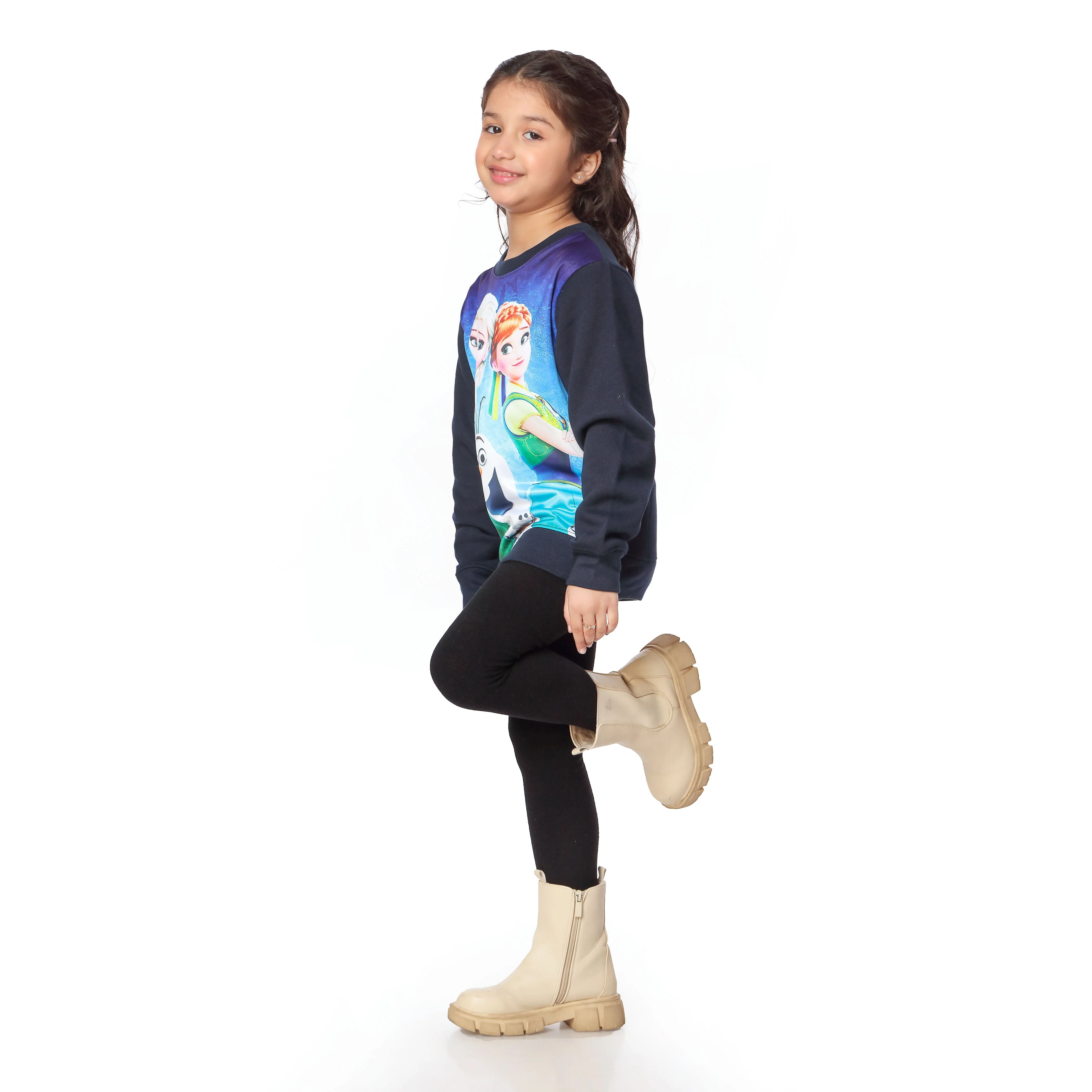 Navy Winter Fleece Sweat Shirt PW2852 - Image 2