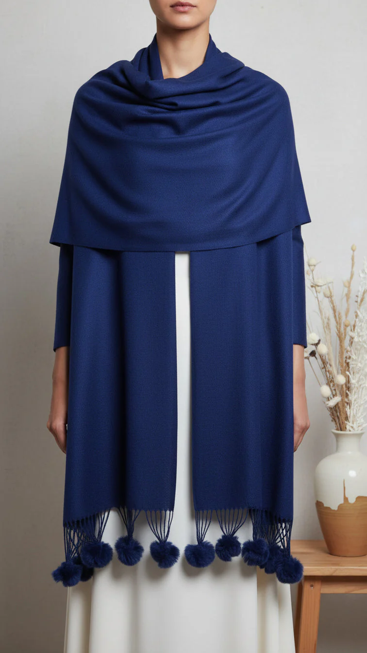 Navy Winter Stole PW5757