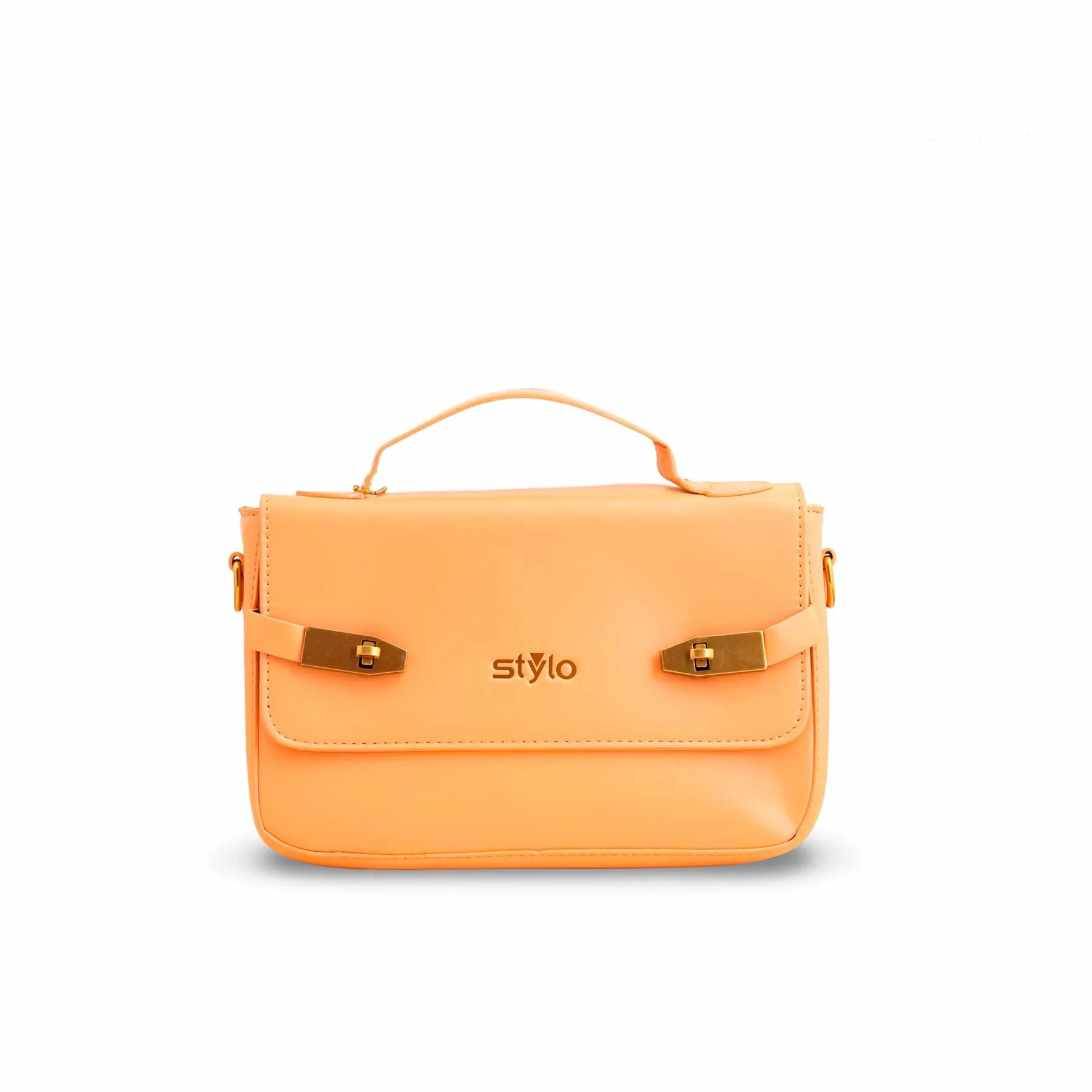 Orange Formal Shoulder Bag For Women P36142