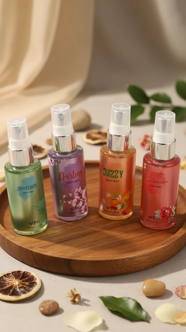Pack of Four Body Mists For Women PR2048