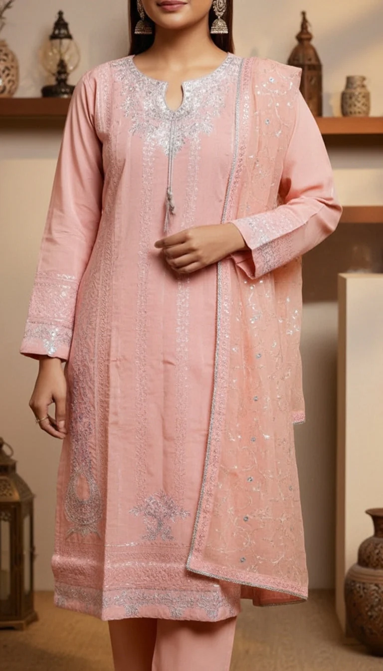 3 PC Embellished Suit PF6012