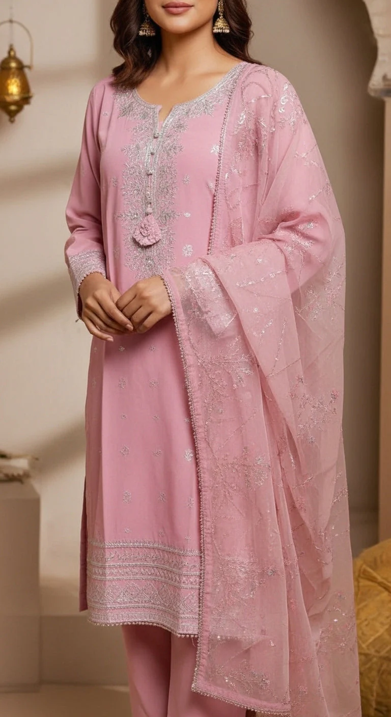 3 PC Embellished Suit PF6010