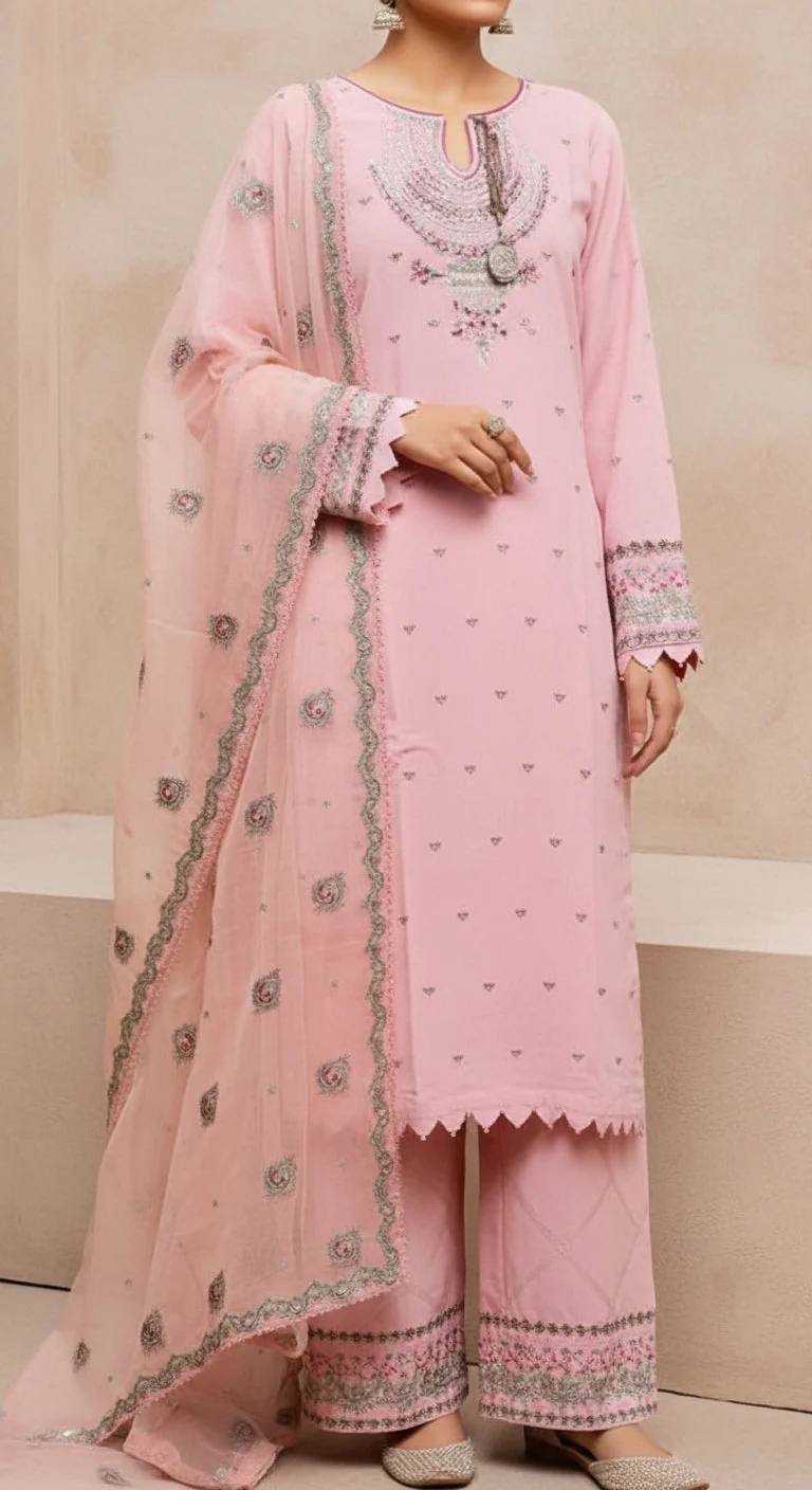 3 PC Embellished Suit PF6020