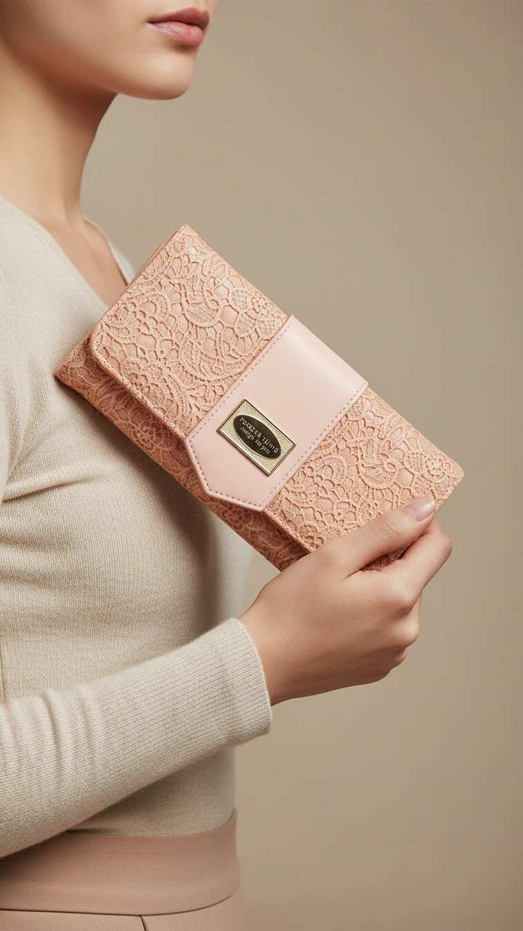 Pink Casual Wallet For Women P70977