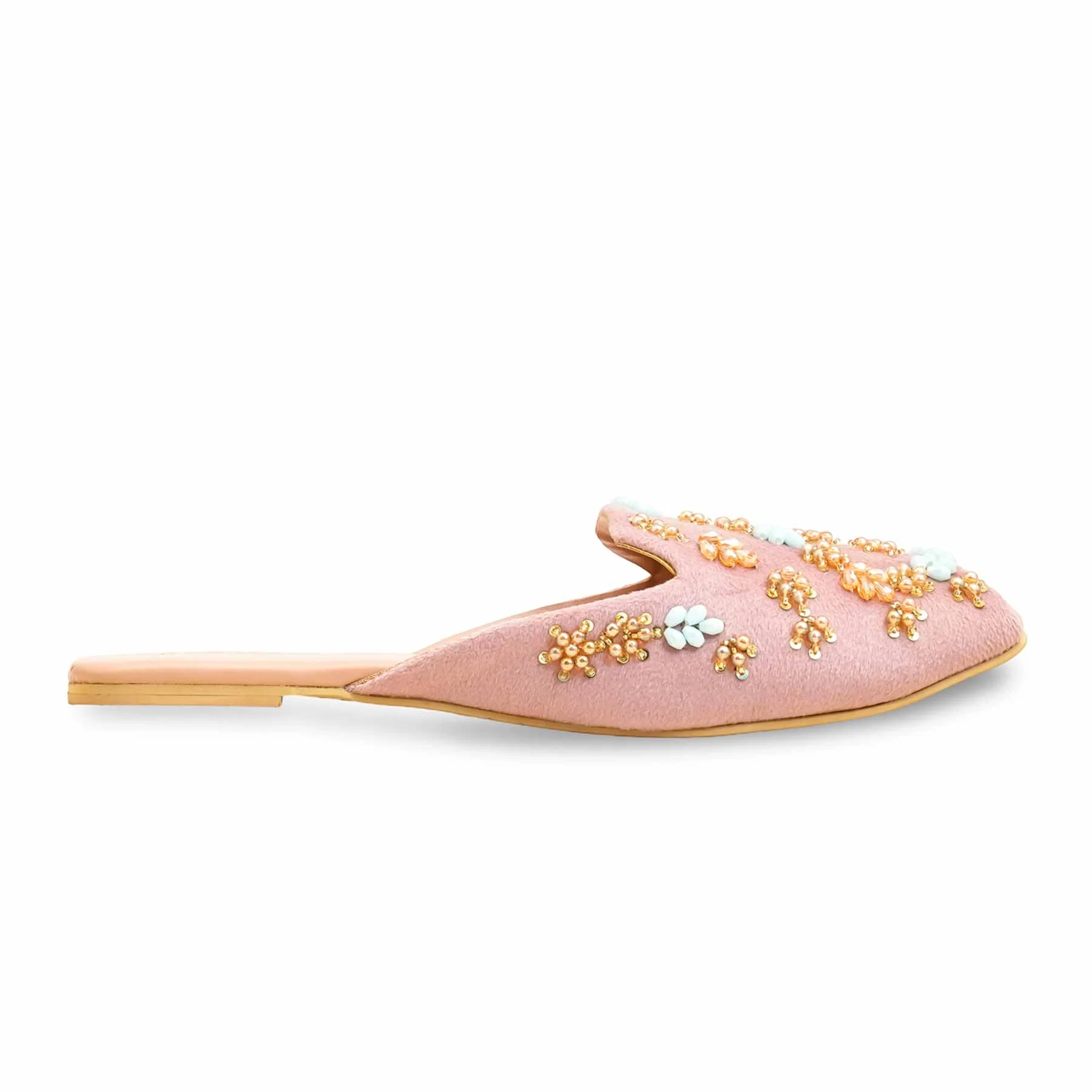 Pink Fancy Back Open Khussa  EC8578 - Image 3