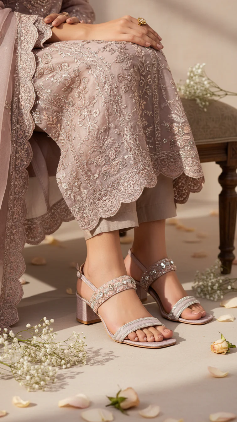 Pink Fancy Sandal For Women FN6168