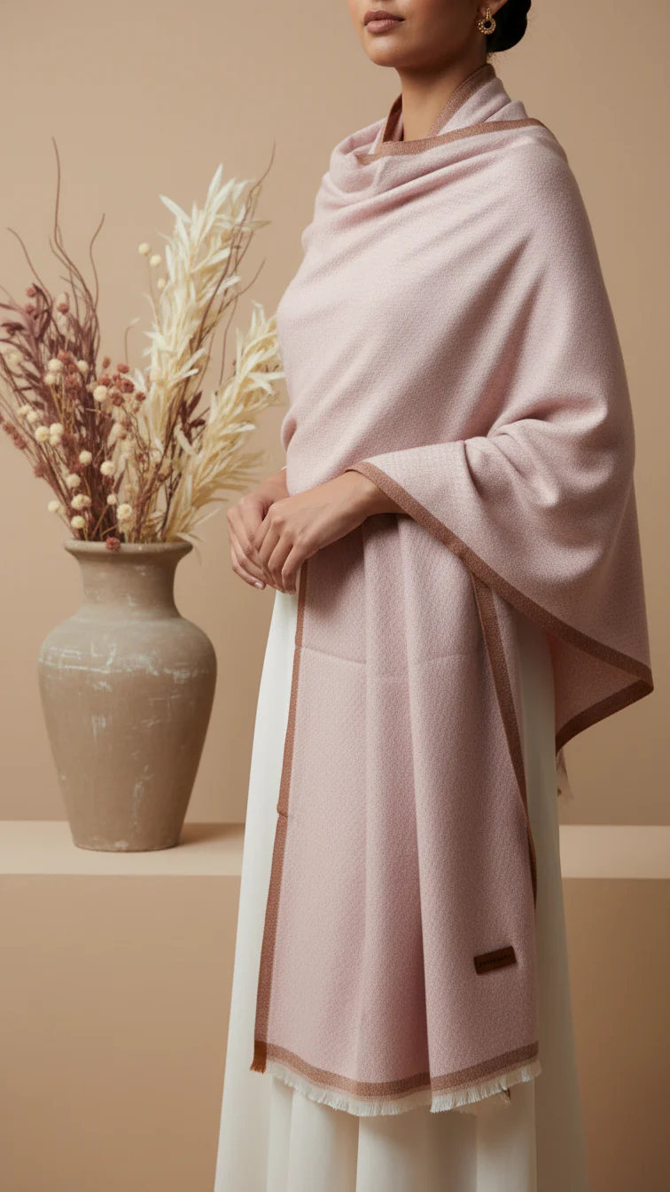 Pink Winter Stole PW5748