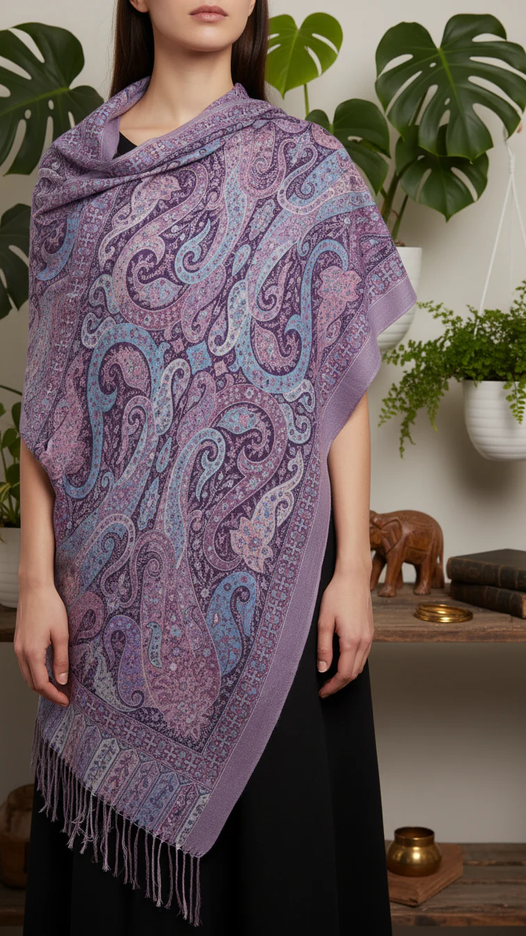 Pink Winter Stole PW5761