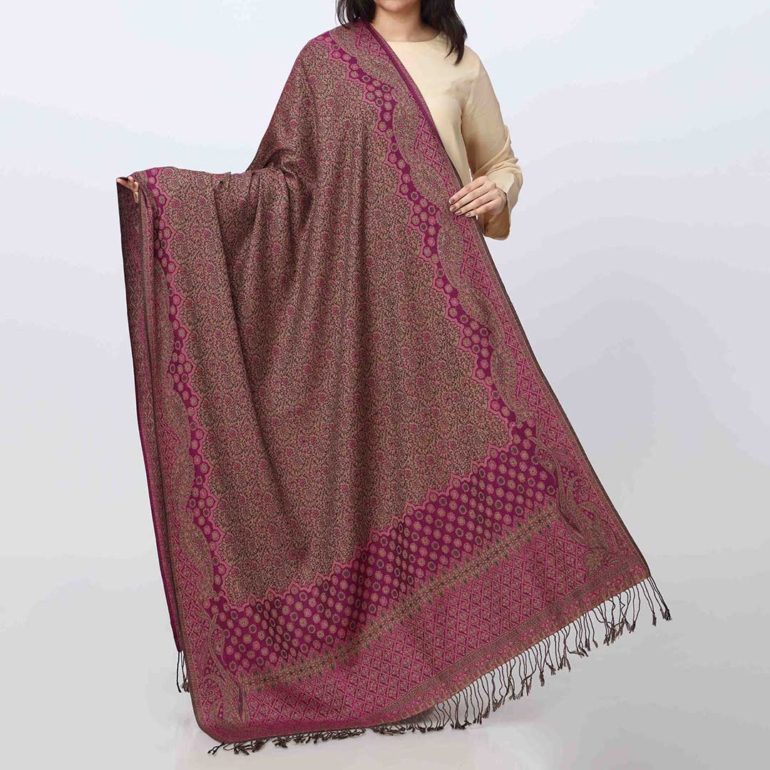 Purple Winter Shawl PW3701