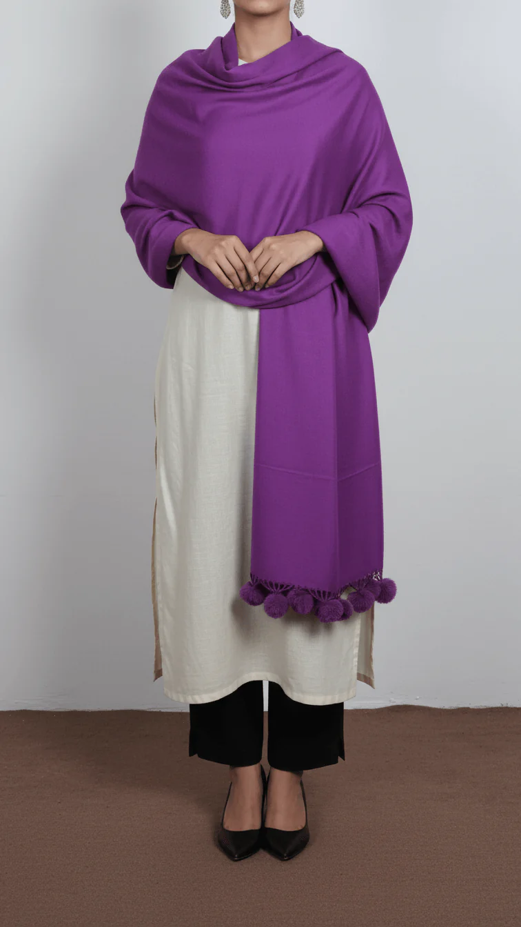 Purple Winter Stole PN5053