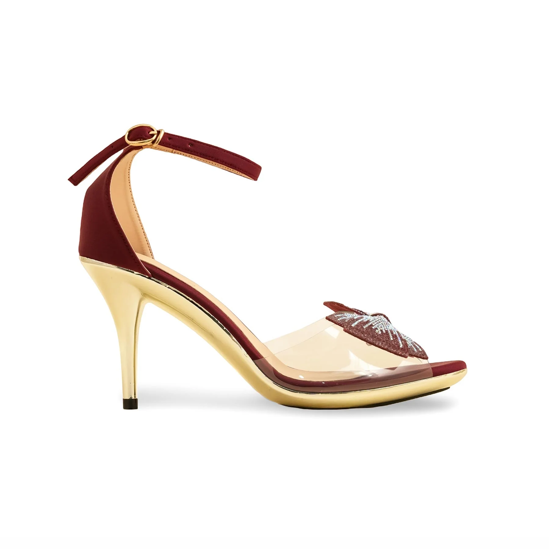 Red Fancy Bridal Sandal FN6043 - Image 2