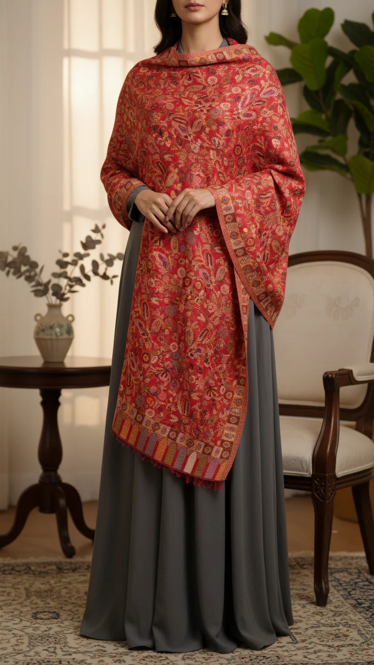 Red Winter Stole PN5292