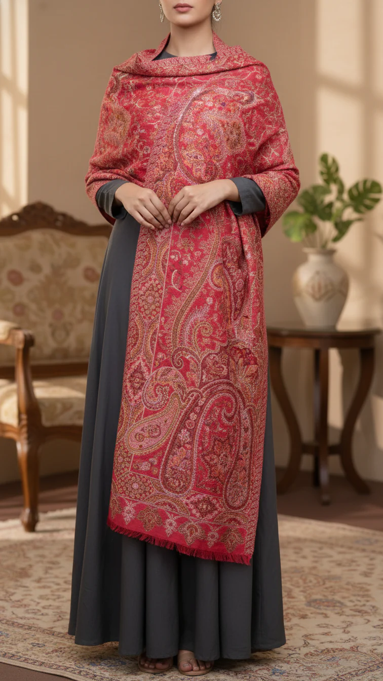Red Winter Stole PN5304