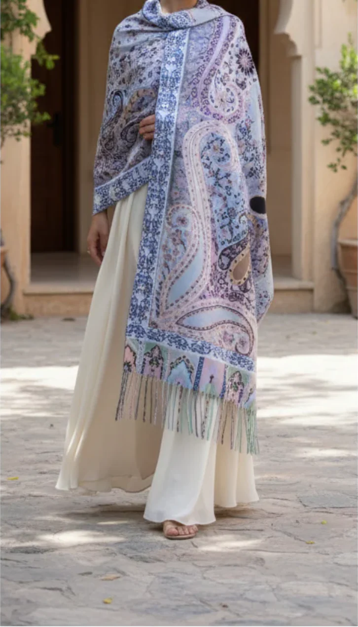 Seagreen Winter Stole PN5188