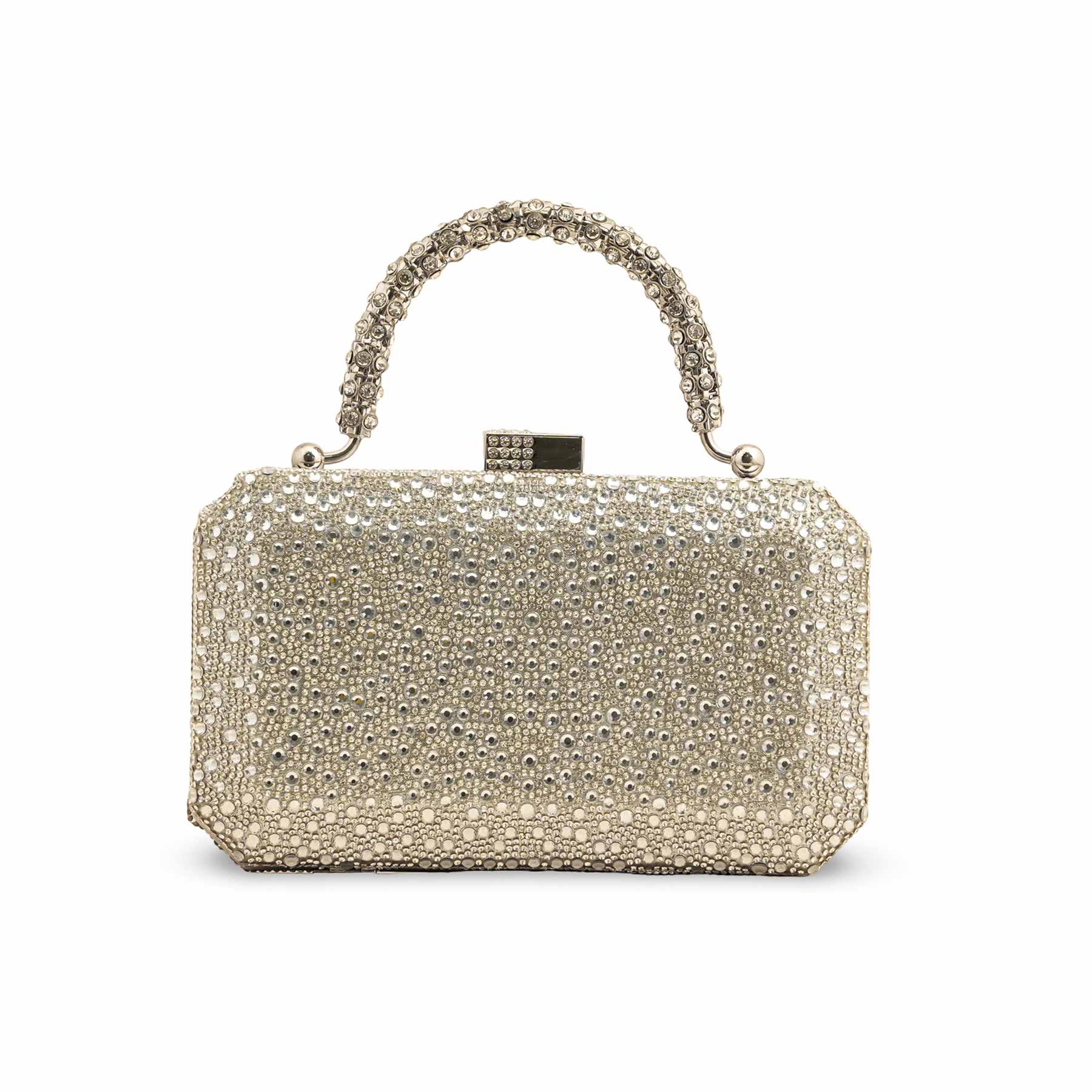 Silver Bridal Clutch P24341 - Image 2