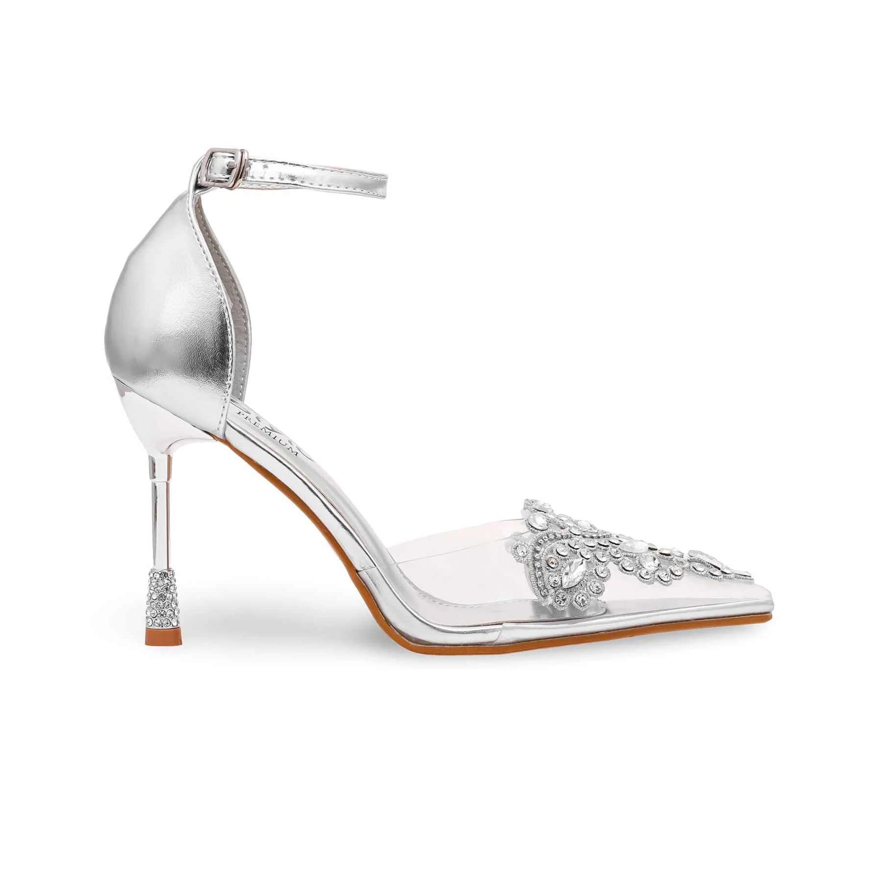 Silver Court Shoes WN7443 - Image 2