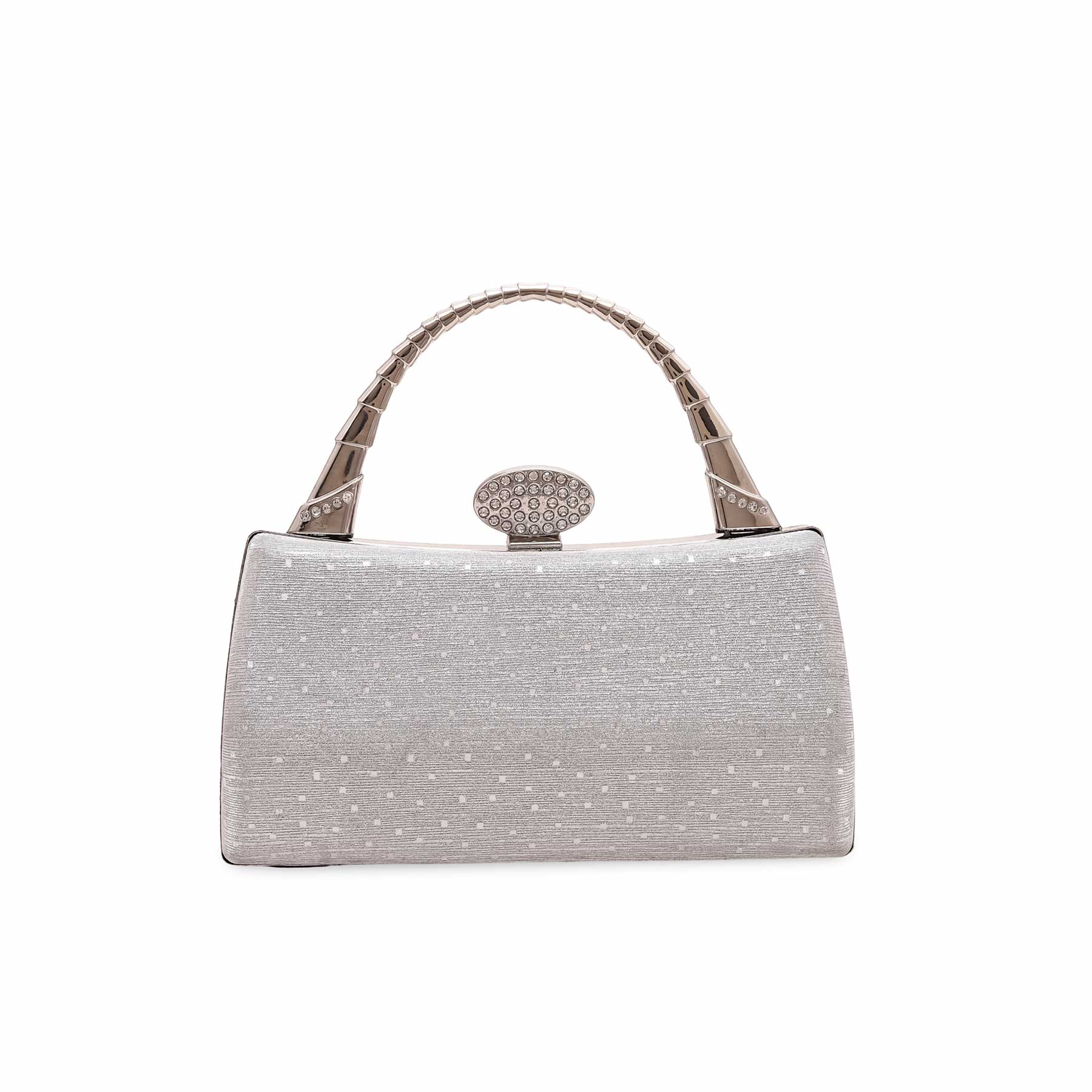 Silver Fancy Clutch P15381