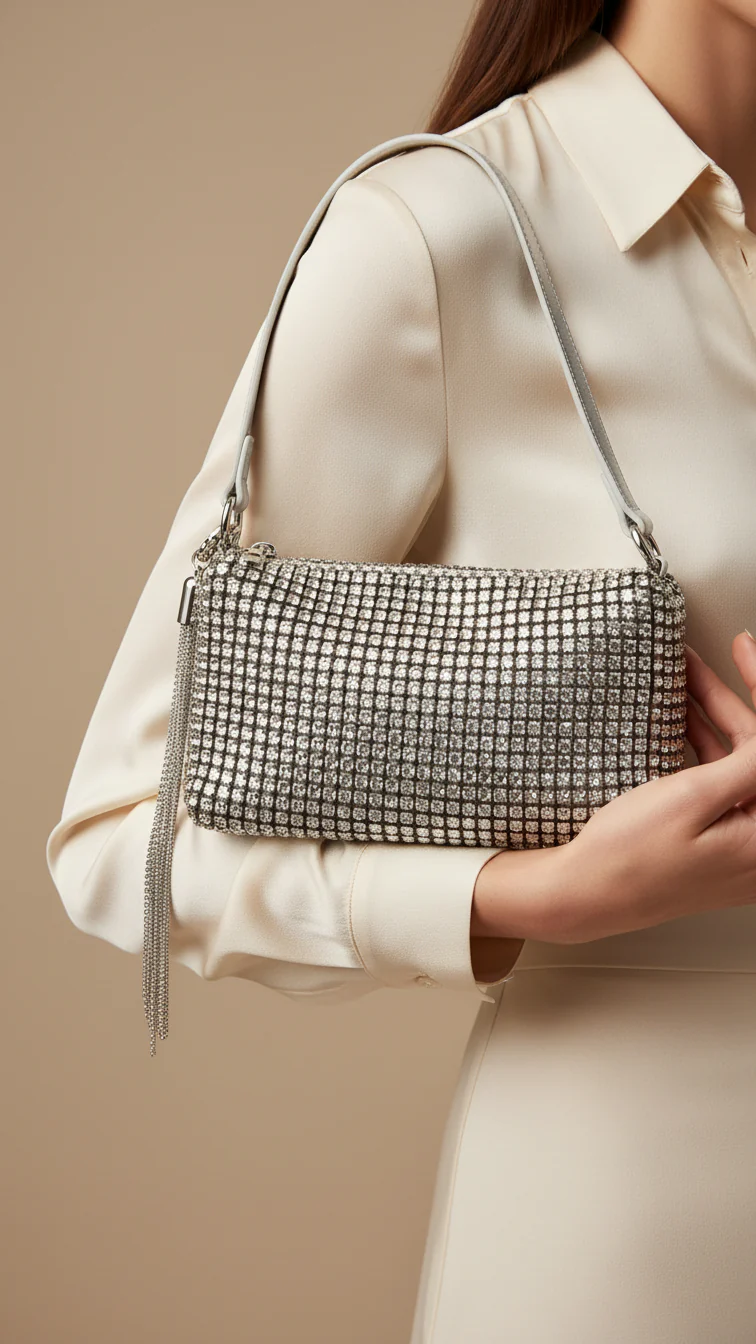 Silver Fancy Clutch P36331