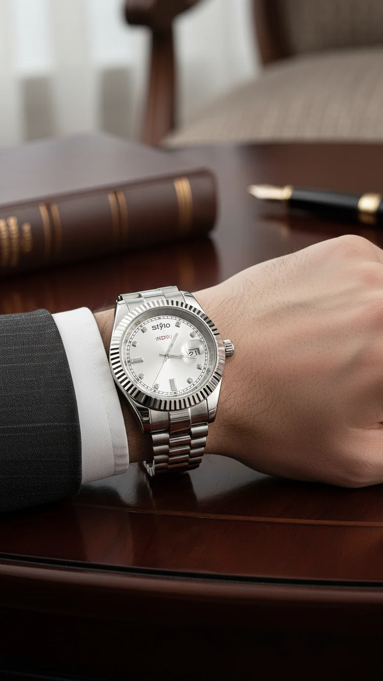 SILVER GENTS WATCH J33927