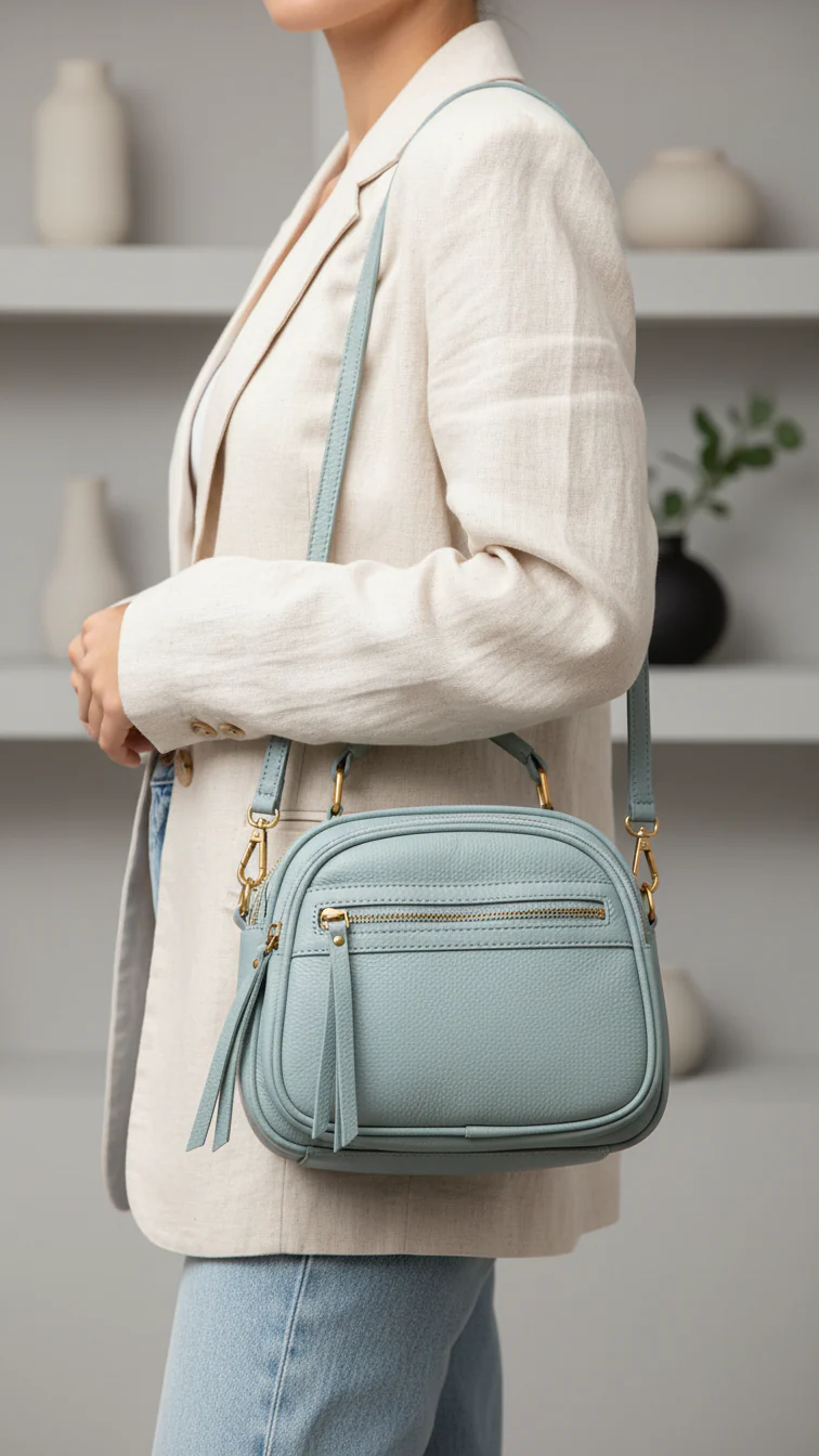 Sky Blue Casual Shoulder Bag P36391