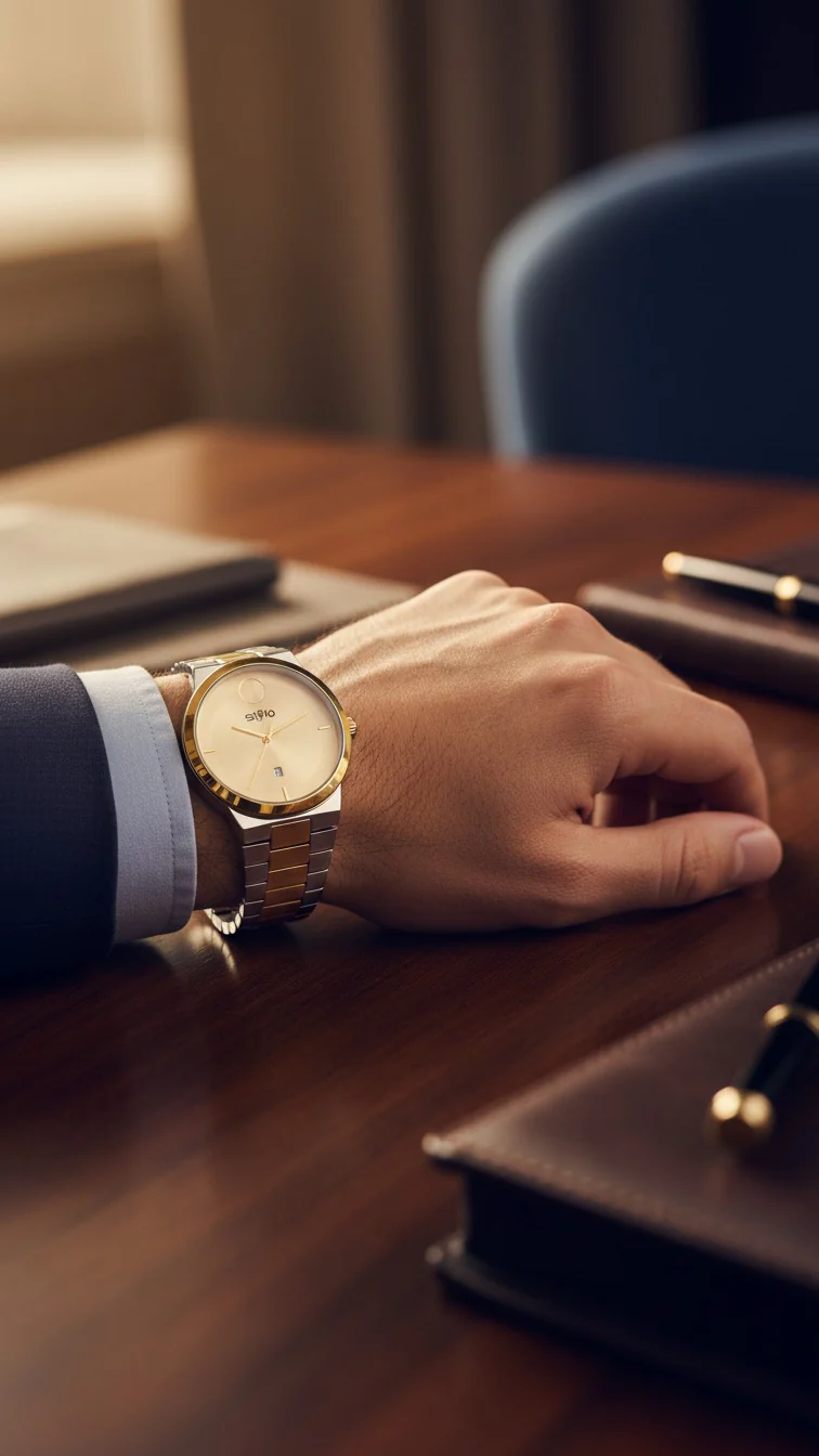 Two Tone Gents Watch J34113