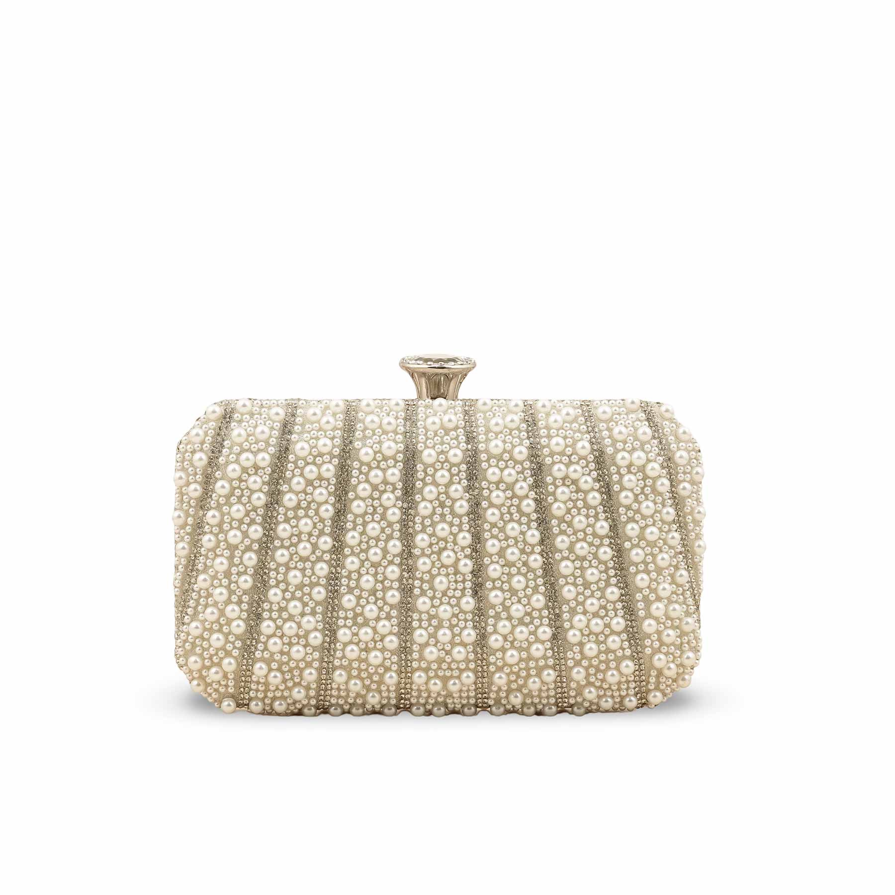 White Bridal Clutch P24281