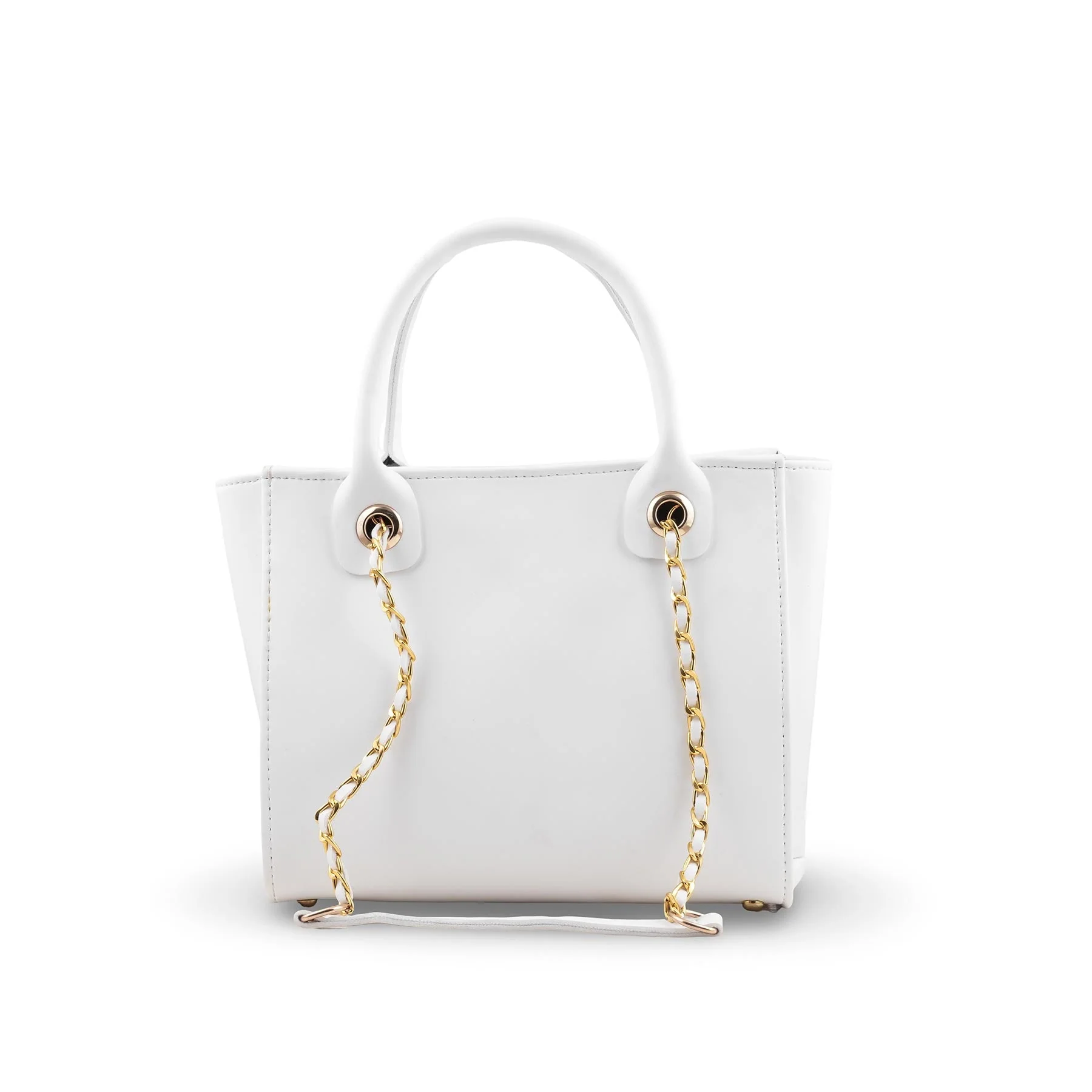 White Formal Hand Bag For Women P56254 - Image 2