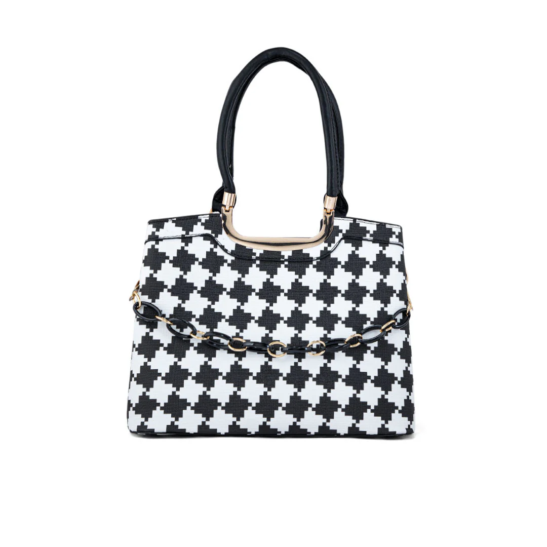 White Formal Hand Bag P36280