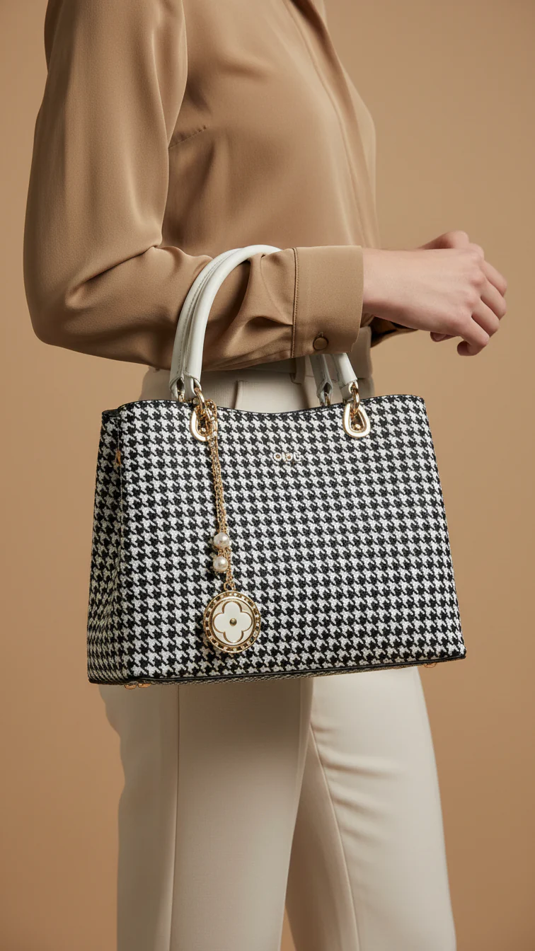 White Formal Hand Bag P36285