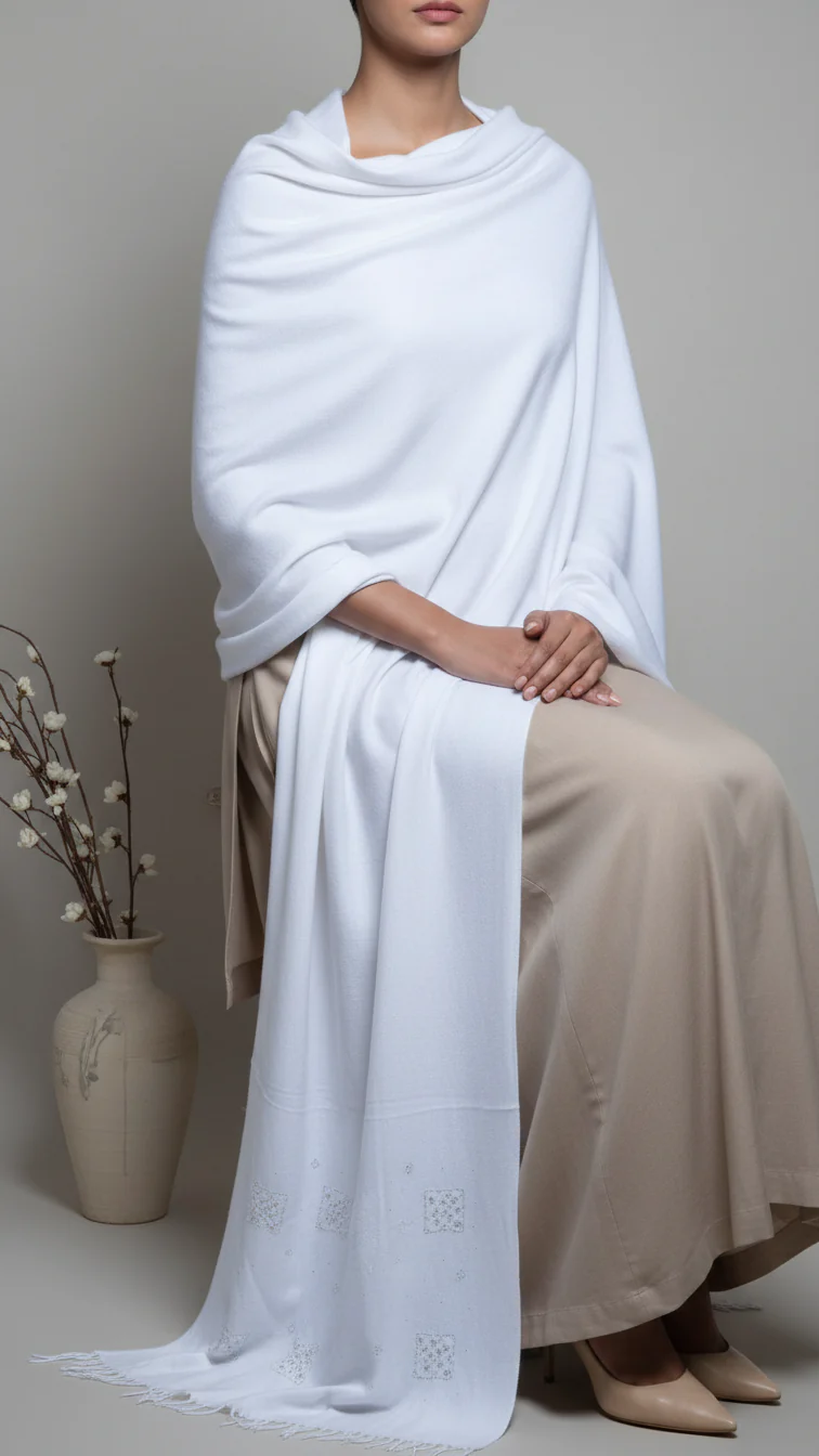 White Winter Stole PW5764