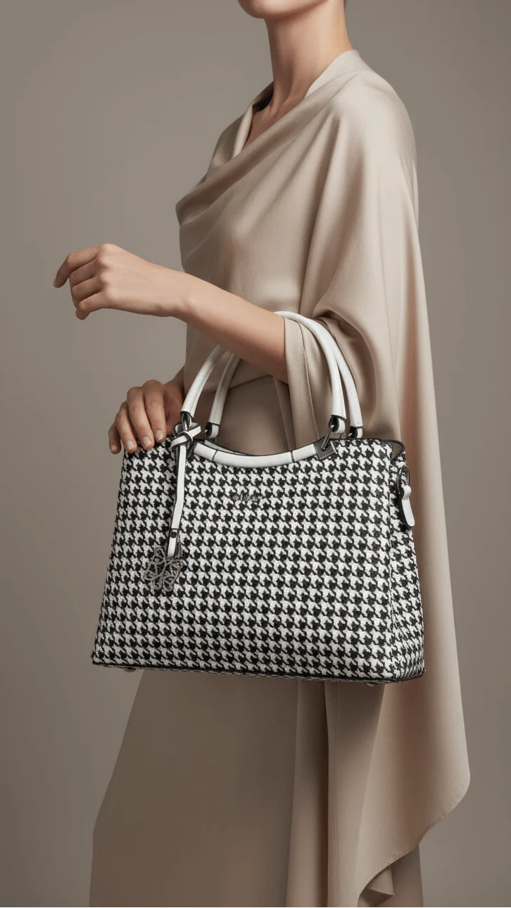 White Formal Hand Bag P36294