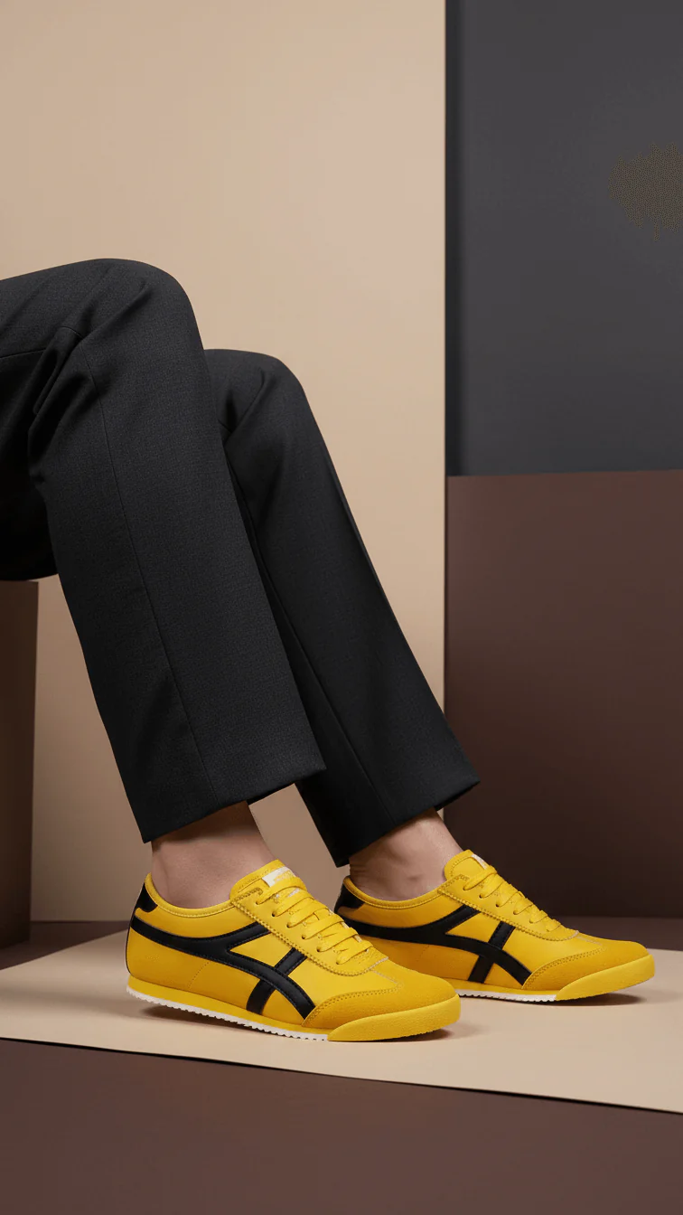 Yellow Casual Sneaker For Women AT7454