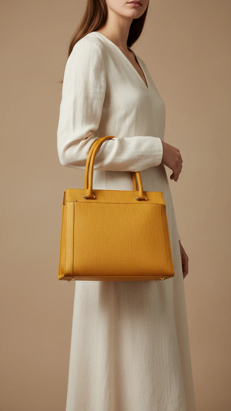Yellow Women Formal Shoulder Bag P55681